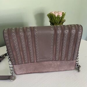Michael Kors Suede and Leather Crossbody Bag
